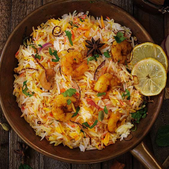 Prawn Biryani Paprika Grill House Airdrie 